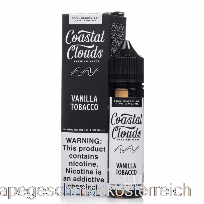 Vanilletabak - Küstenwolken - 60ml 0mg Vape-Geschmack